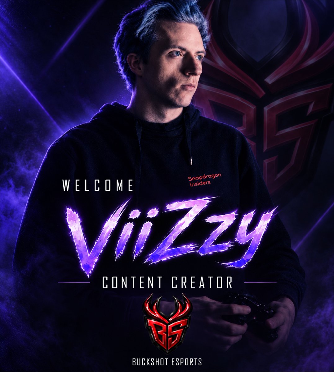 BuckshotGG's tweet photo. 🔥 WELCOME TO BUCKSHOT ESPORTS, VIZZY! 🔥

We’re excited to welcome Vizzy to the Buckshot family as a Content Creator! 🎮💜

Get ready for the streams, the content, and the good vibes. 🚀

Welcome to the squad, Vizzy! 🫡

@SoarDogg | @Oasis_Grips | @ink3dStudio
#LockNLoad #BuckshotEsports #BuckshotGaming #ContentCreator #GamingCommunity #Twitch #Gaming