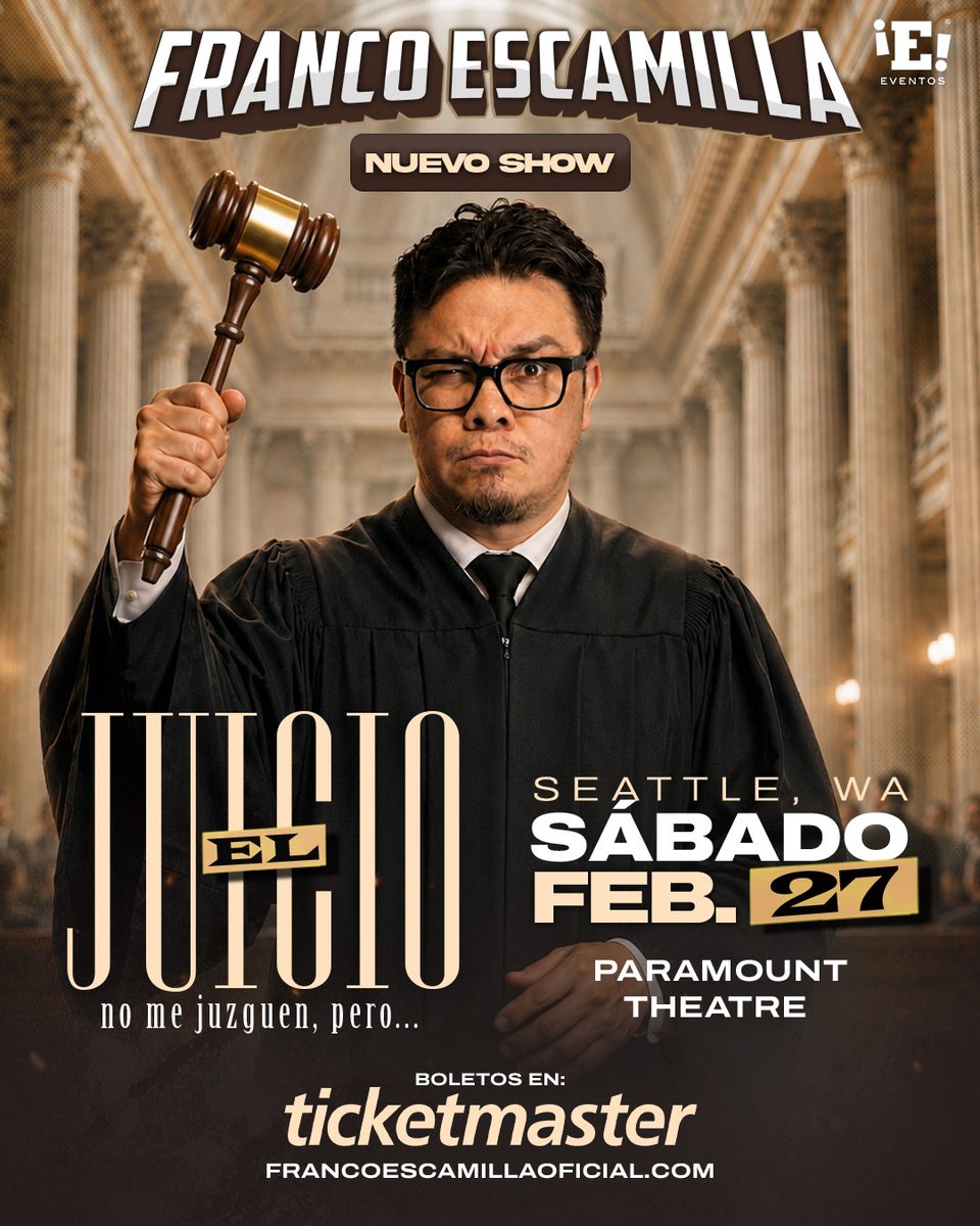 stgpresents's tweet photo. JUST ANNOUNCED: Franco Escamilla is back on stage with his spectacular new show, "The Trial" at The Paramount Theatre on February 27! Tickets go on sale this Friday at 10am at https://t.co/FQWA3SMLZ2. https://t.co/QLekOf3jWr