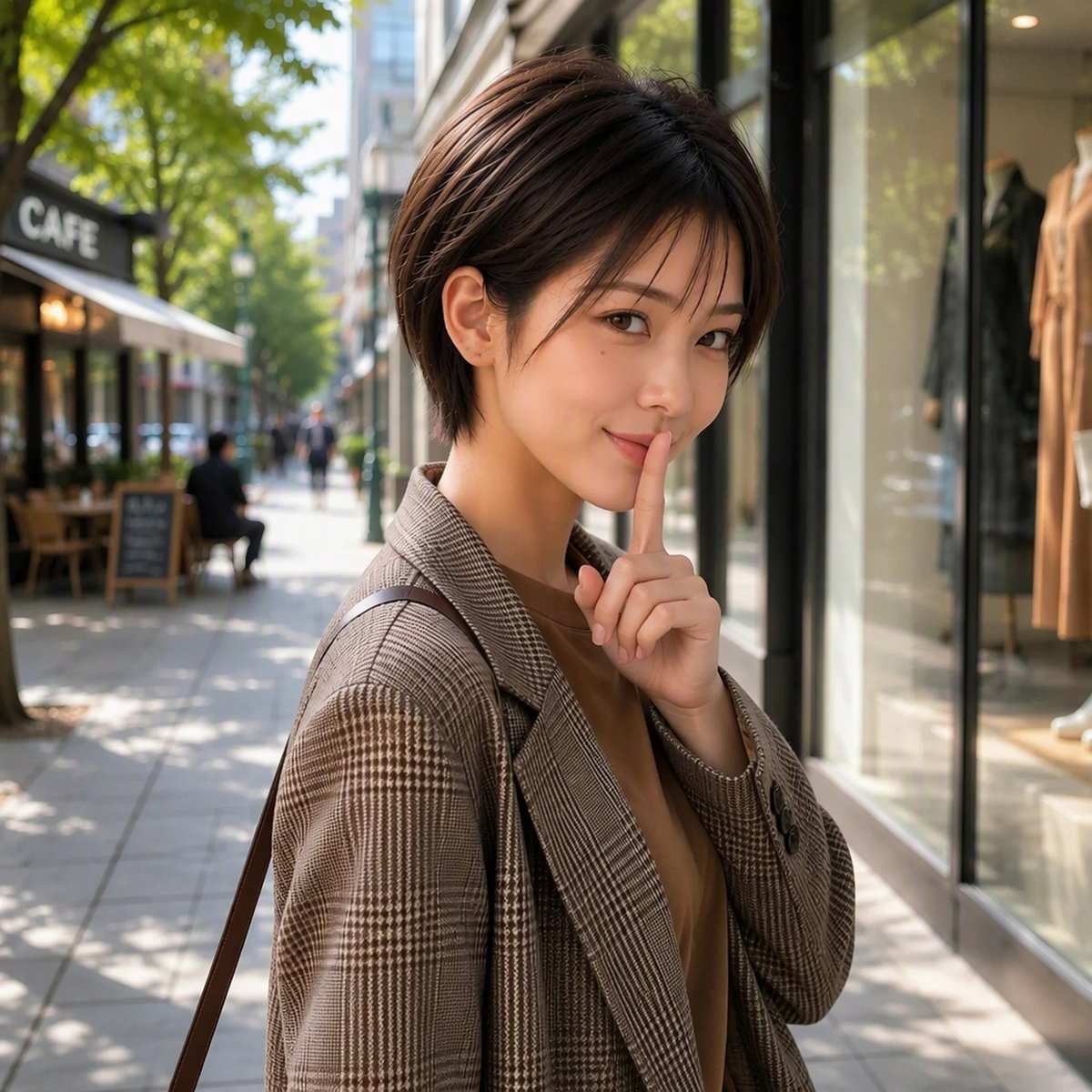 nowa_aiphoto's tweet photo. 秋の街って、なんだか少しだけ特別。

「こっち。……内緒ね。」

#乃和 #AIグラビア #AI美女 #秋コーデ #ショートボブ #AIart https://t.co/X3OqldO5ZM
