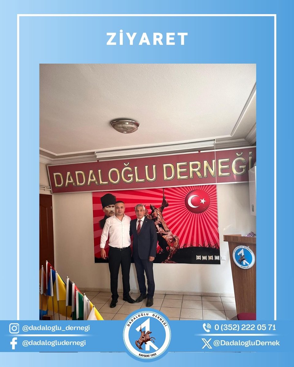 DadalogluDernek's tweet photo. Tomarza ilçemizin Zelfin (Üçkonak) Köyü’nden, Dadaloğlu Derneğimize uzun yıllardır yükseköğrenim bursu desteğinde bulunan kıymetli hemşehrimiz Veteriner Hekim Sayın Bekir EROĞLU Beyefendi derneğimizi ziyaret etti. https://t.co/Useezasnb6