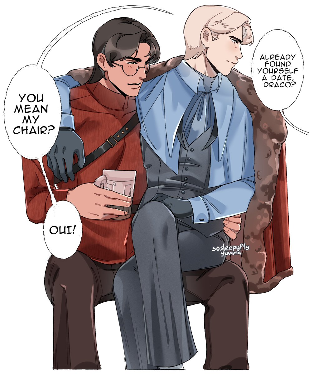 sosleepyfly's tweet photo. Durmstrang&amp;Beauxbatons
#drarry https://t.co/qZO9OAqOaK
