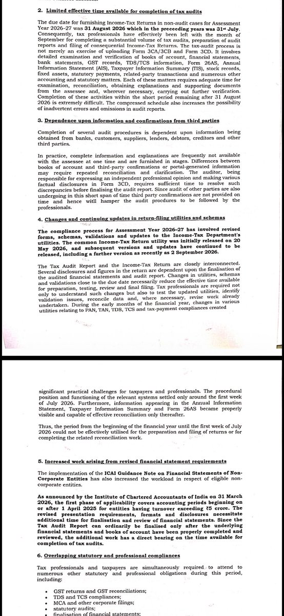 rambajajgst's tweet photo. Retweet For Support and Reach 

Bikaner Tax Consultants Association Sent Representation to @IncomeTaxIndia For Tax Audit Due Date Extension upto 31st Oct, 2026

Ram Bajaj
8696424223

For Regular GST Updates, Join this Group
https://t.co/SmMxCrTcJG https://t.co/Oh9rxXt2hE