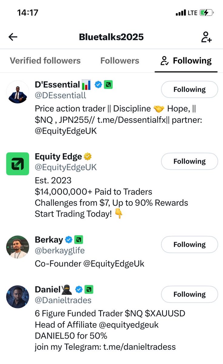 Chelseatalkstv's tweet photo. @DEssentiall @Danieltrades @berkayglife @EquityEdgeUK Following done ✅ 
Like and repost done ✅ 
I pick number 16 https://t.co/prnmUwMVaB