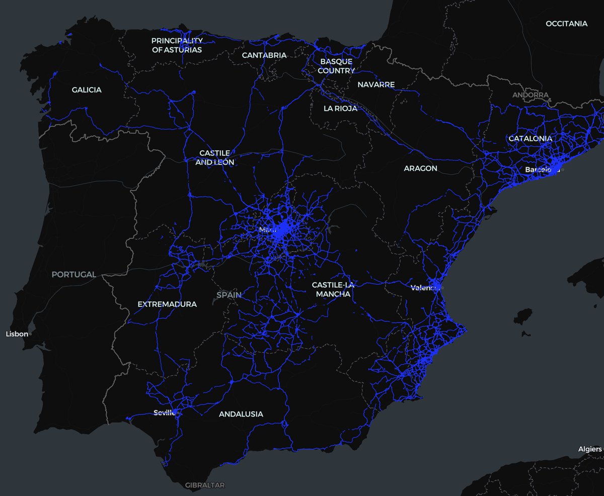 piloly's tweet photo. This is what 2 years of FSD Supervised testing in Spain looks like. 🇪🇸 https://t.co/CZjOX3CeIN
