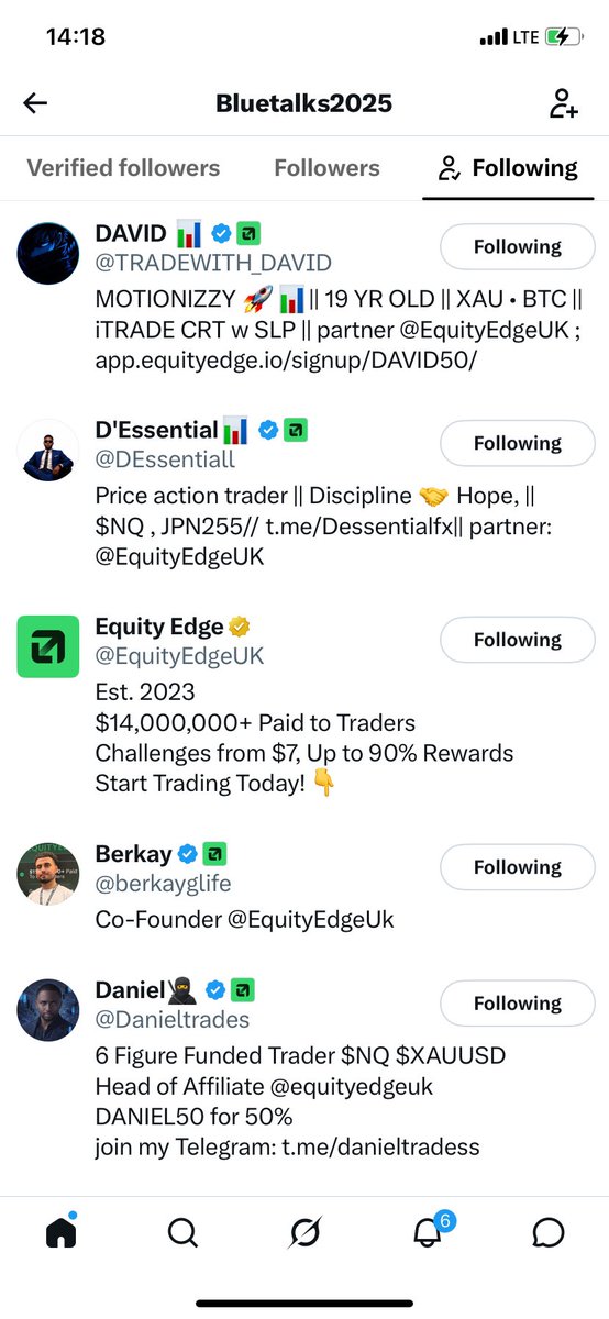 Chelseatalkstv's tweet photo. @TRADEWITH_DAVID @Danieltrades @berkayglife @EquityEdgeUK Following done ✅ 
Like and repost done ✅ 
I pick number 16 ✅ https://t.co/SJrAQJW9Ik