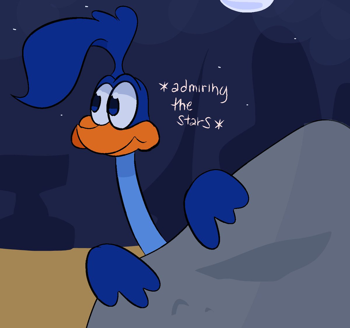 Barbiquedrabbit's tweet photo. 1/2) 

I made this in school while waiting for the poll! 

Sorry if it's kinda cringe.. Just wanted Roadrunner to comfort wile

#wilerunner #wileroad #coyotevsacme #wileecoyote #roadrunner https://t.co/LKhVAkqKtJ