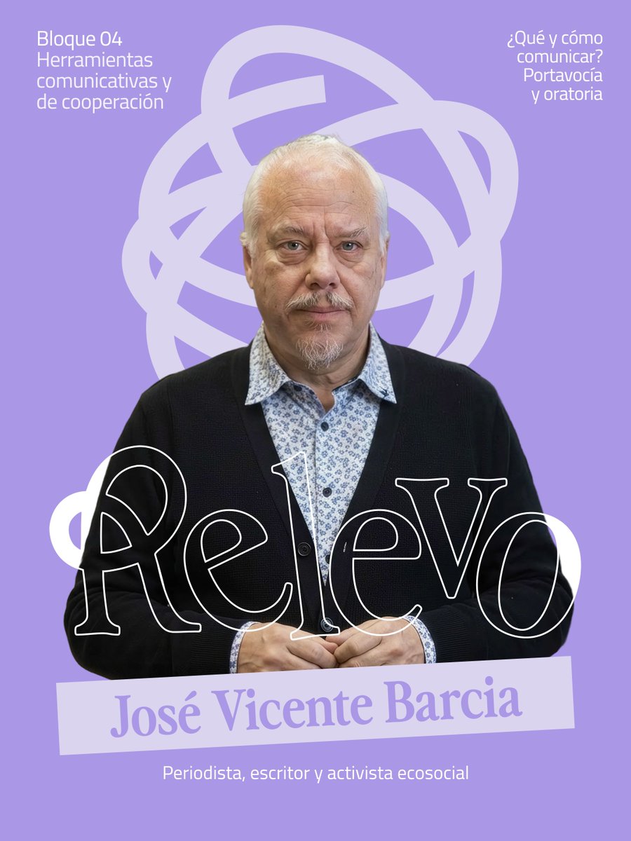 EscuelaRelevo's tweet photo. José Vicente Barcia es periodista y experto en comunicación política.

Exdirector de prensa de @ecologistas. Fue jefe de Gabinete en la Alcaldía de Cádiz y en la Vicepresidencia Tercera del Congreso.

Ahora coordina proyectos estratégicos en @Ecooo_  y publica ensayo y ficción. https://t.co/KwG7jXZaK2