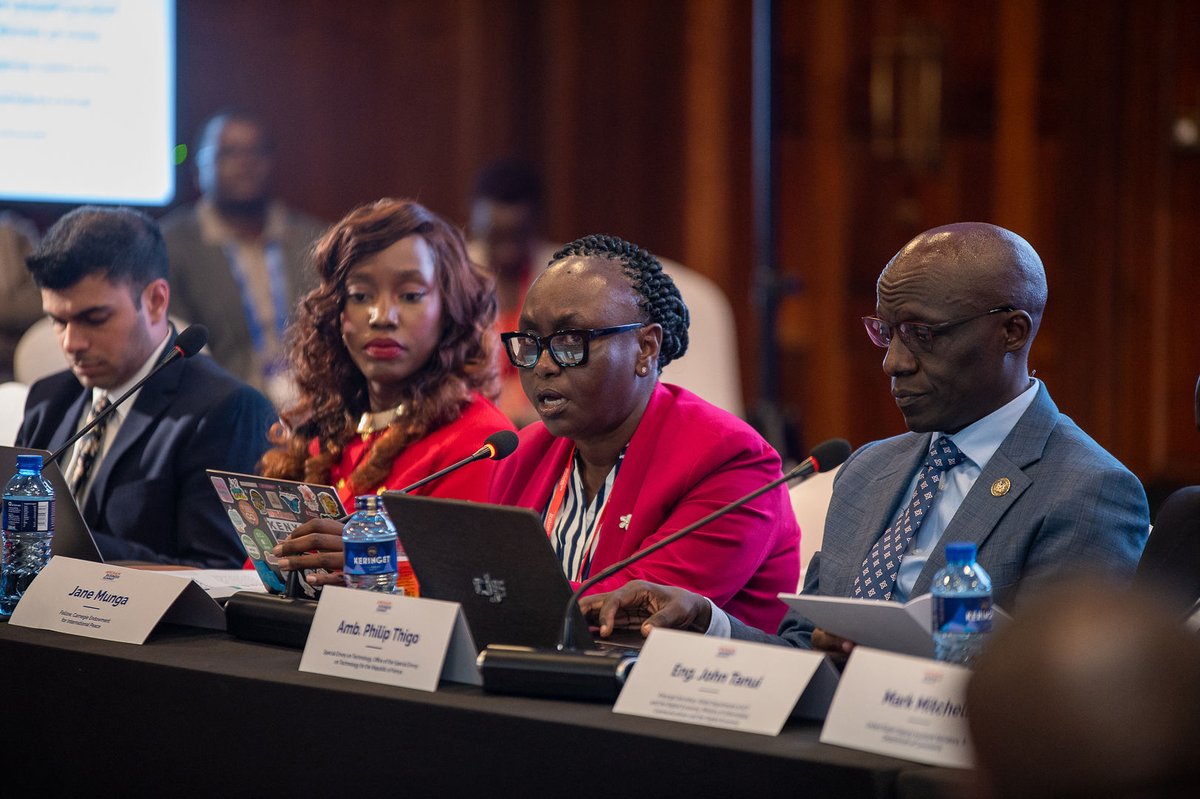 AfricaCarnegie's tweet photo. At last week's AmCham Business Summit in Nairobi, @jane_munga spoke at the “American Tech Stack Roundtable,” examining how U.S. technology, strategic partnership, and local capability can advance Kenya's digital transformation. https://t.co/OCo5YgdDTL