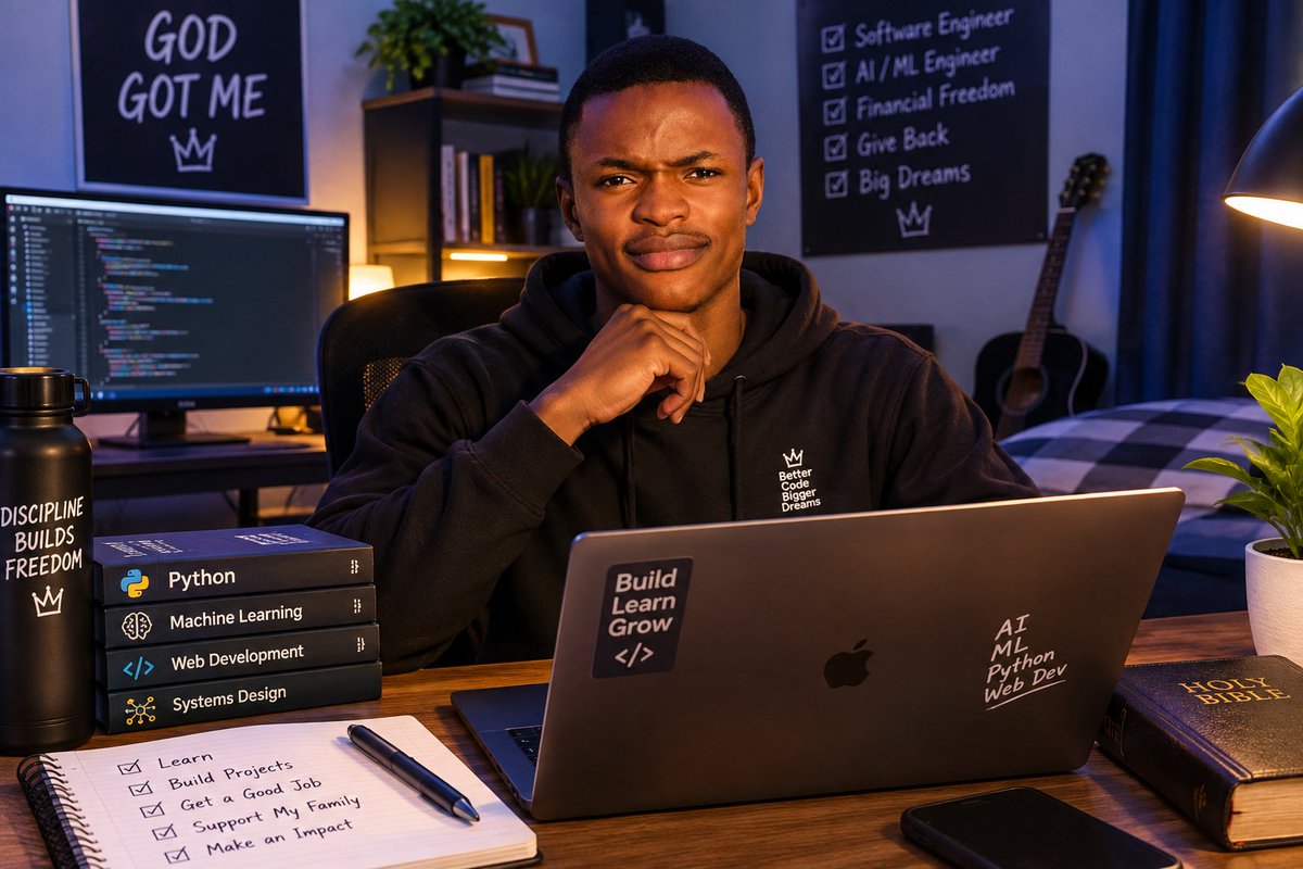 MarvelOla19992's tweet photo. I asked ChatGPT to put me where I belong 🙂
Guess it knows the vision 😂🧑🏾‍💻🚀
#100DaysOfCode #SoftwareEngineering #BuildInPublic https://t.co/P1p7rtqKJU