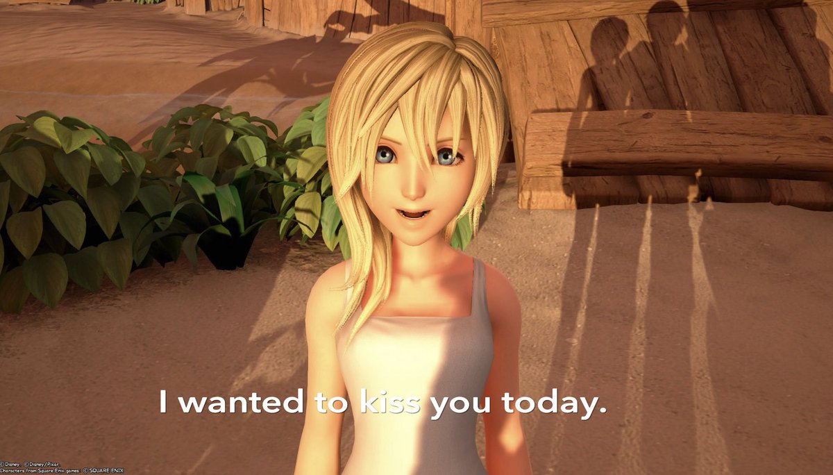 Abel_0888's tweet photo. He needs to bring around a stool or learn to make one appear 
#kingdomhearts #datagreeting #namine #riku #rikunami #namiku #KH https://t.co/WLB1UvjR4t