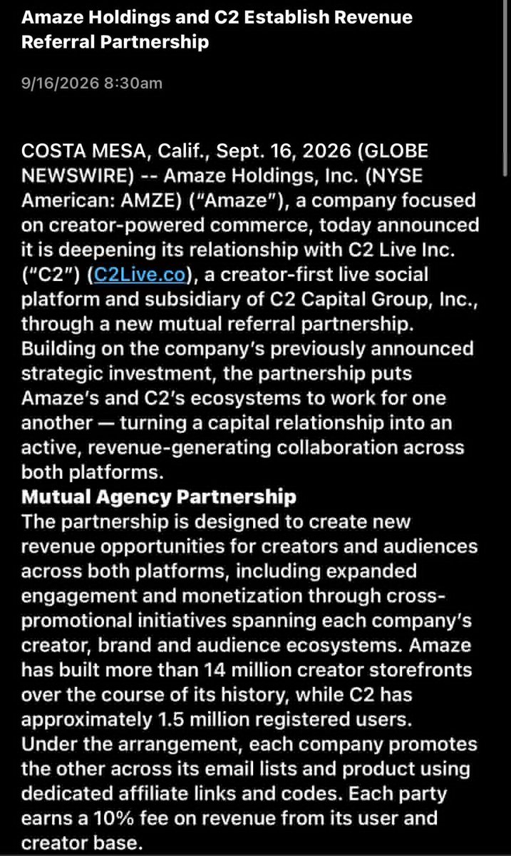 beatSolace2701's tweet photo. $AMZE news, nice .12s adds

https://t.co/K1tPvDIjUF https://t.co/uhCNqNRis0