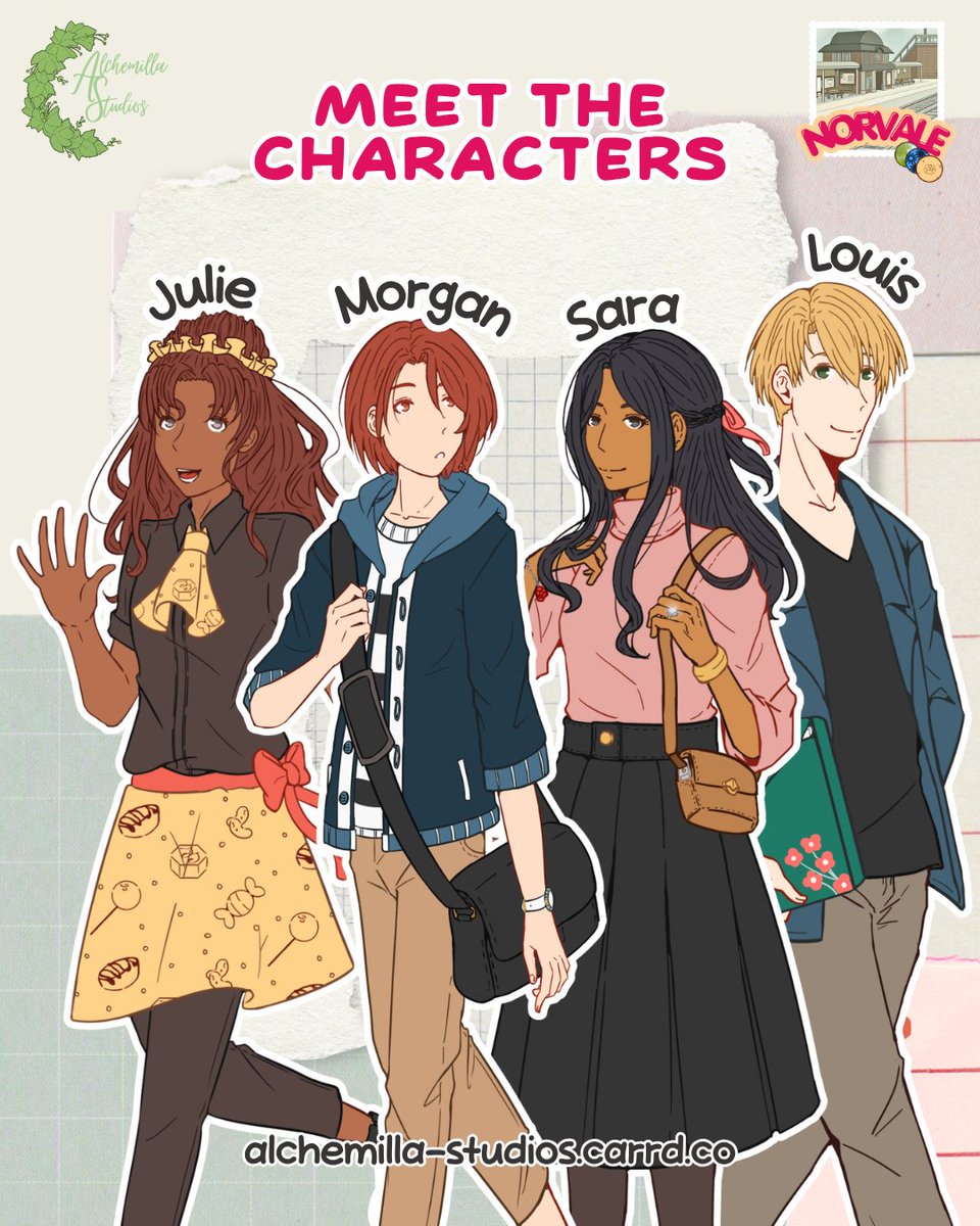 Alchemil_Studio's tweet photo. Meet the Characters!

Here's another look at everyone we've introduced!
We hope you'll have fun meeting them once Norvale releases✨

#norvalevn https://t.co/ZH1XI6filw