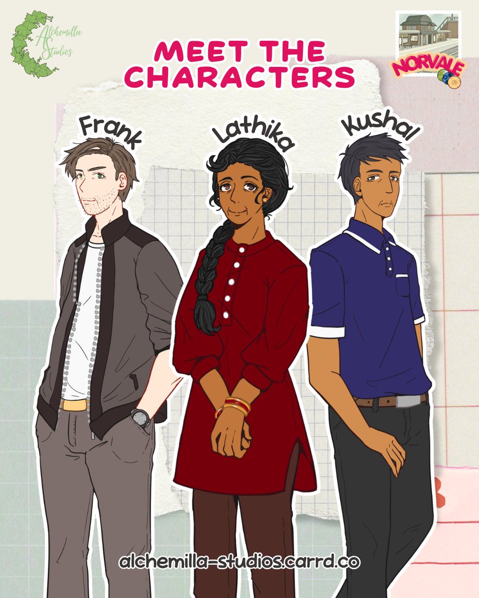 Alchemil_Studio's tweet photo. Meet the Characters!

Here's another look at everyone we've introduced!
We hope you'll have fun meeting them once Norvale releases✨

#norvalevn https://t.co/ZH1XI6filw