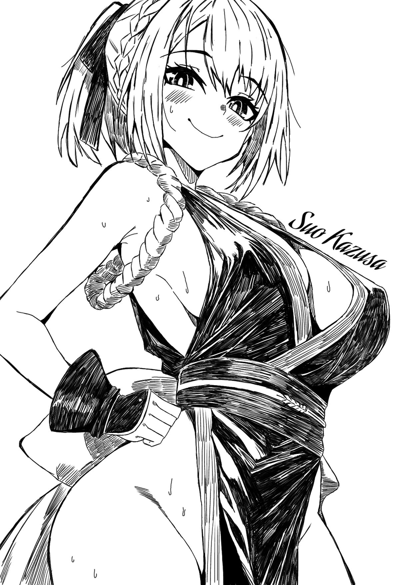 ROthinus's tweet photo. これはSFW……だよね？たぶん！周防七咲先輩に不知火舞のコスプレをしてもらいました！

鵺の陰陽師 https://t.co/tFvituH9yp