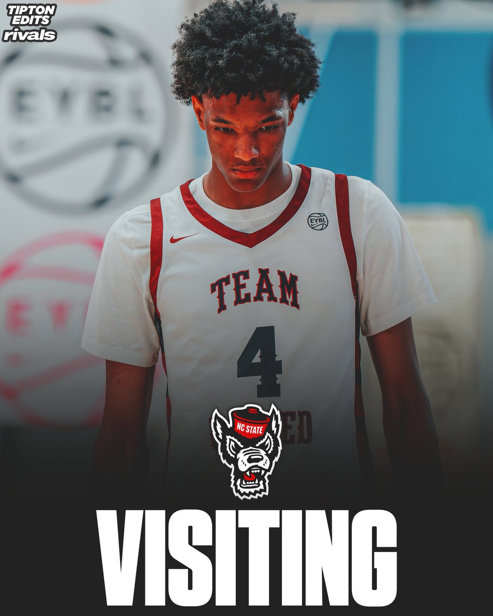 JoeTipton's tweet photo. Source: 5⭐️ CJ Rosser, Rivals' No. 1 overall recruit in the 2027 class, begins his official visit to NC State today. 

https://t.co/mUfkSR76AV https://t.co/wpcOwnMiht