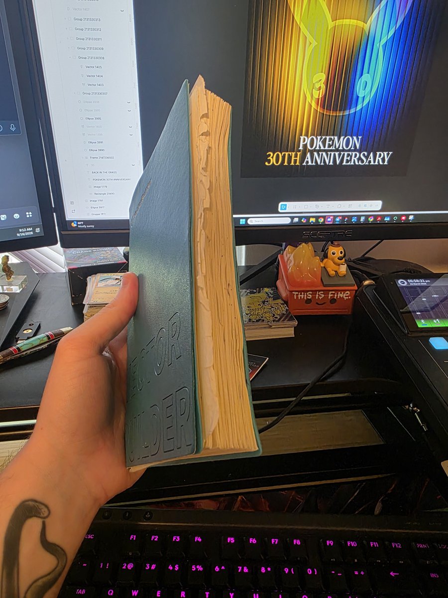bassbuddha's tweet photo. I always get a little contemplative on my birthday. Usually I keep it to myself, but I also just finished a journal. So now im reflective too.

This notebook represents 6 months of my life. 251 pages of daily notes, ideas, problems, and solutions for Collector Crypt.

Its easy to lose perspective when you're living it every day but then you hold 6 months of work in your hand and realize how much you have accomplished, how much you can STILL accomplish. 

We get two of these every year. 
Make then count.