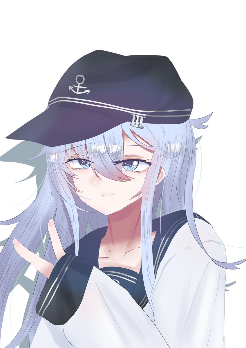 FuGeTsu_Fengyue's tweet photo. #艦これ
試験終わったので一枚

響「✌！」 https://t.co/5NGbNZlrpH