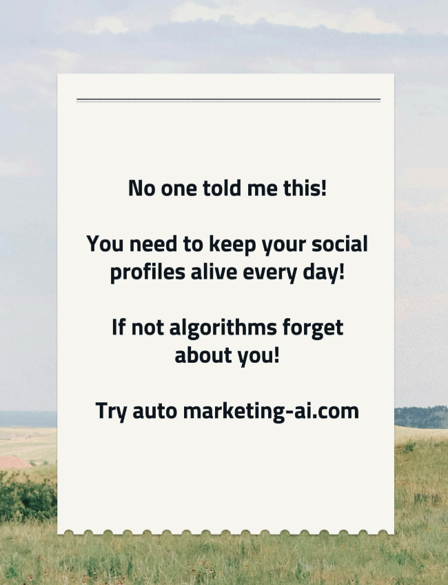 AutoAiMarketing's tweet photo. No one told you this when you starting new business! https://t.co/XcziTVBkM5