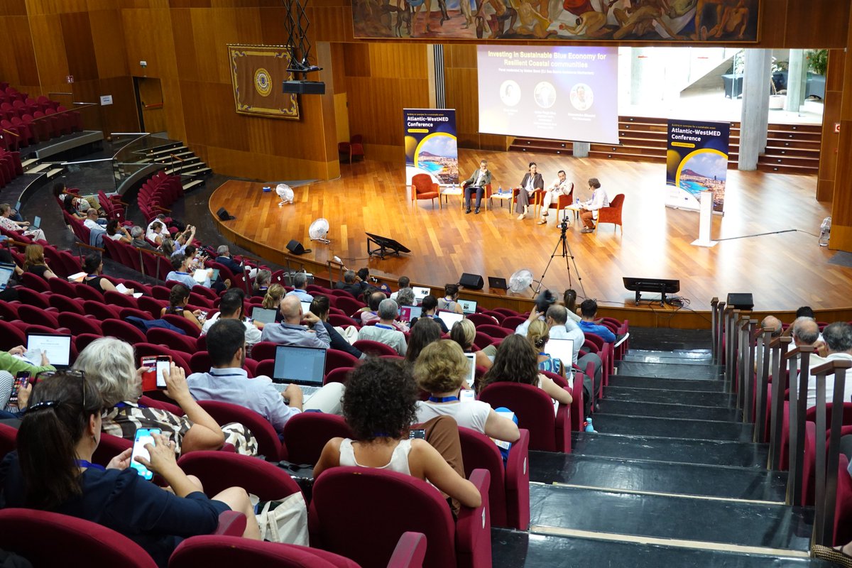 WestMedStrat's tweet photo. #BlueInvestment in focus at the #AtlanticWestMED Conference 2026.

Moderated by Matteo Bocci (Sea basins Assistance Mechanism), Elisa Ulazzi (WWF Mediterranean), Javier Fraga Díaz (ABANCA MAR/UIE) and Alessandro Silvestri (MALTAccelerate) outlined opportunities for investors backing early‑stage, high‑impact solutions. 

Driving resilience and sustainable growth for coastal communities.