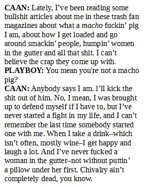 Gibboanxious's tweet photo. This 1976 James Caan interview in Playboy is pretty epic. https://t.co/XB3VnKixGt