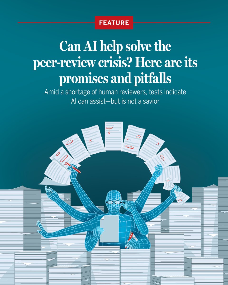 Can AI help solve the peer-review crisis? Here are its promises and pitfalls
Amid a shortage of human reviewers, tests indicate AI can assist—but is not a savior