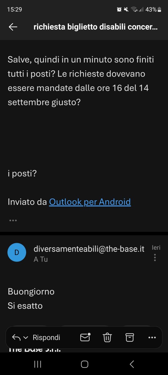 chialaaa's tweet photo. Email inviata lunedì 14 settembre ore 16.01. Le richieste dovevano essere inviate a partire dalle ore 16. A voi i commenti. @LiveNationIT @Harry_Styles @HSHQ https://t.co/tCiqrPLNOp