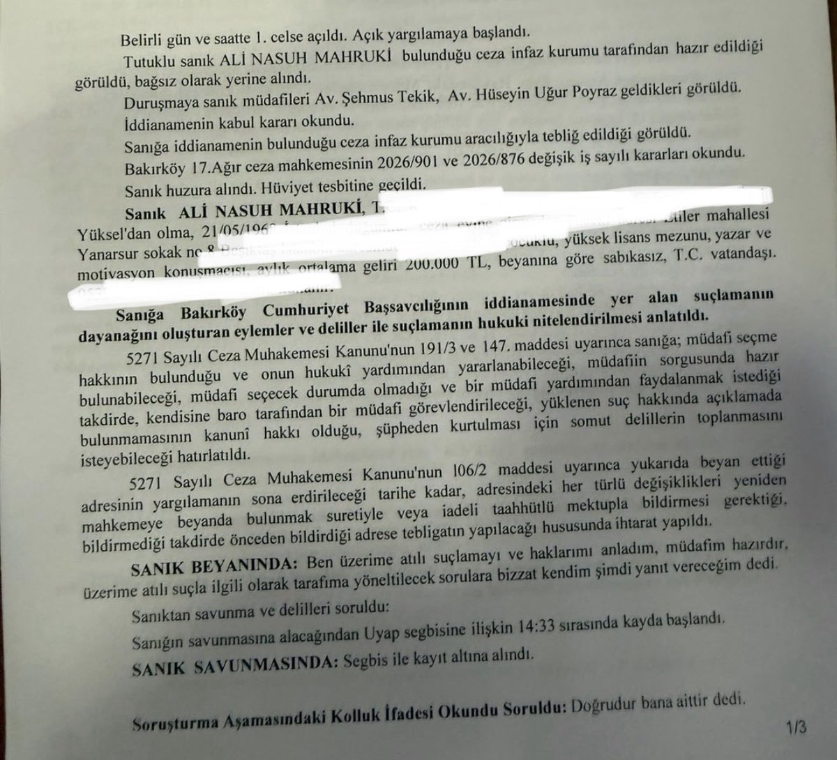 muratagirel's tweet photo. Nasuh Mahruki’ye 1 yıl 3 ay hapis cezası verildi.

Mahkeme, hükmün açıklanmasının geri bırakılmasına (HAGB) karar verdi.

Mahruki hakkında ayrıca tahliye kararı verildi. https://t.co/i1Ivrmf5Pb