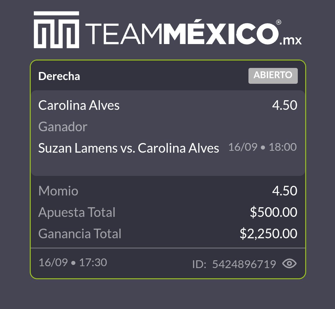 OnepicksMx's tweet photo. Vamos a ver como nos va 🧐🧐 https://t.co/zk67MeINiY