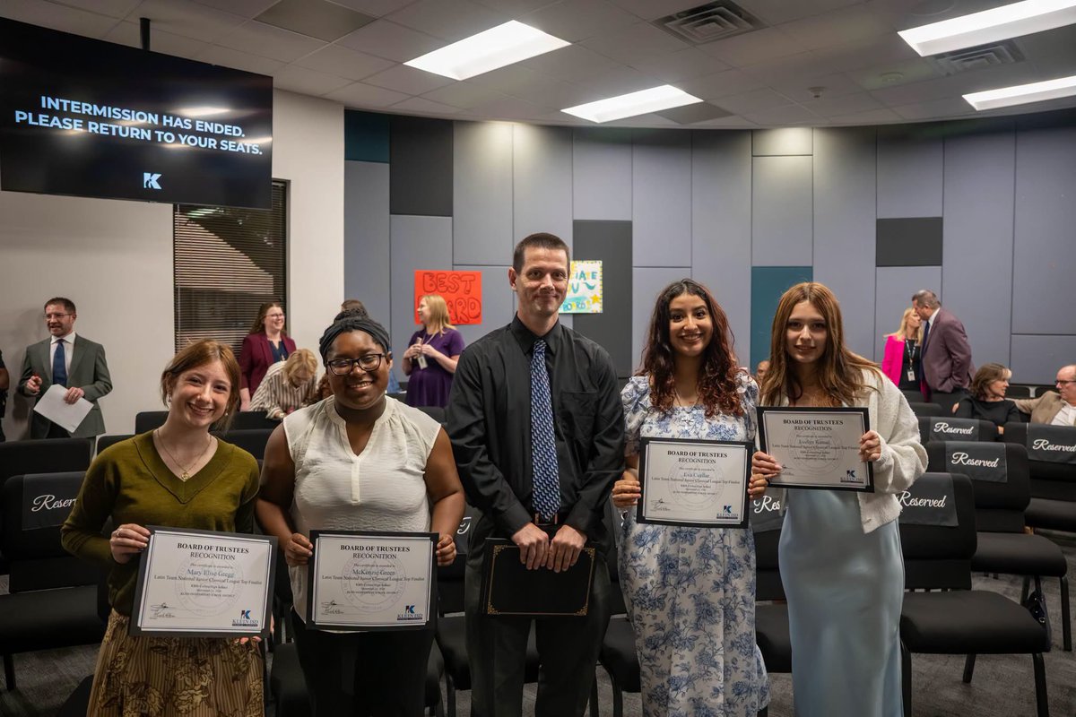 jenny_mcgown's tweet photo. Always love getting to celebrate our incredible students and educators alongside our supportive trustees and families 🎉 Congrats to all of these state and nationally recognized kids and teachers! So proud of you! 💛 #KleinFamily https://t.co/sdhHIh24JC