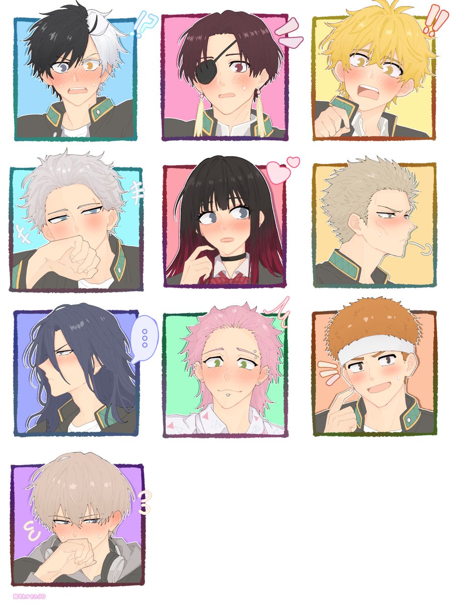 XThread0's tweet photo. Awkward face ~~
It’s an old drawing that I hesitated to post 😭

#ウィンブレFA #ウィンブレ #WINDBREAKER https://t.co/IyYHM1d1Zb
