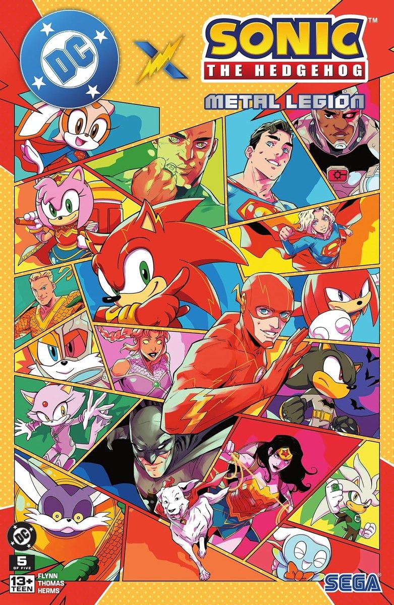 sonicparadise's tweet photo. ¡El último número de DC X Sonic: Metal Legion ya está disponible en inglés! https://t.co/NoQSzL9B9e