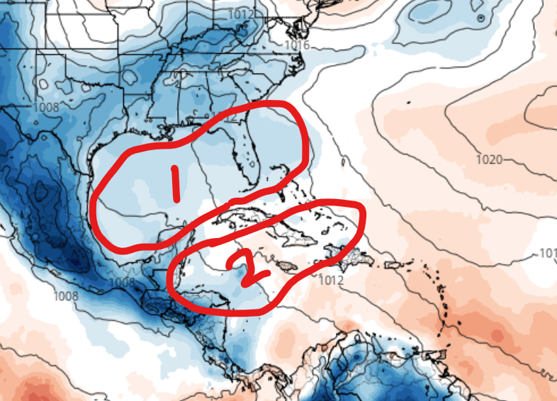 bluegrassim's tweet photo. An area of opportunity in the Atlantic is now at 30%, but models are hesitant on its development.  We have two waves coming off of Africa.  Even with no development, they could add fuel to the Caribbean down the line.  Late Sept. and early Oct. could be an active time. https://t.co/SkQgVbob32