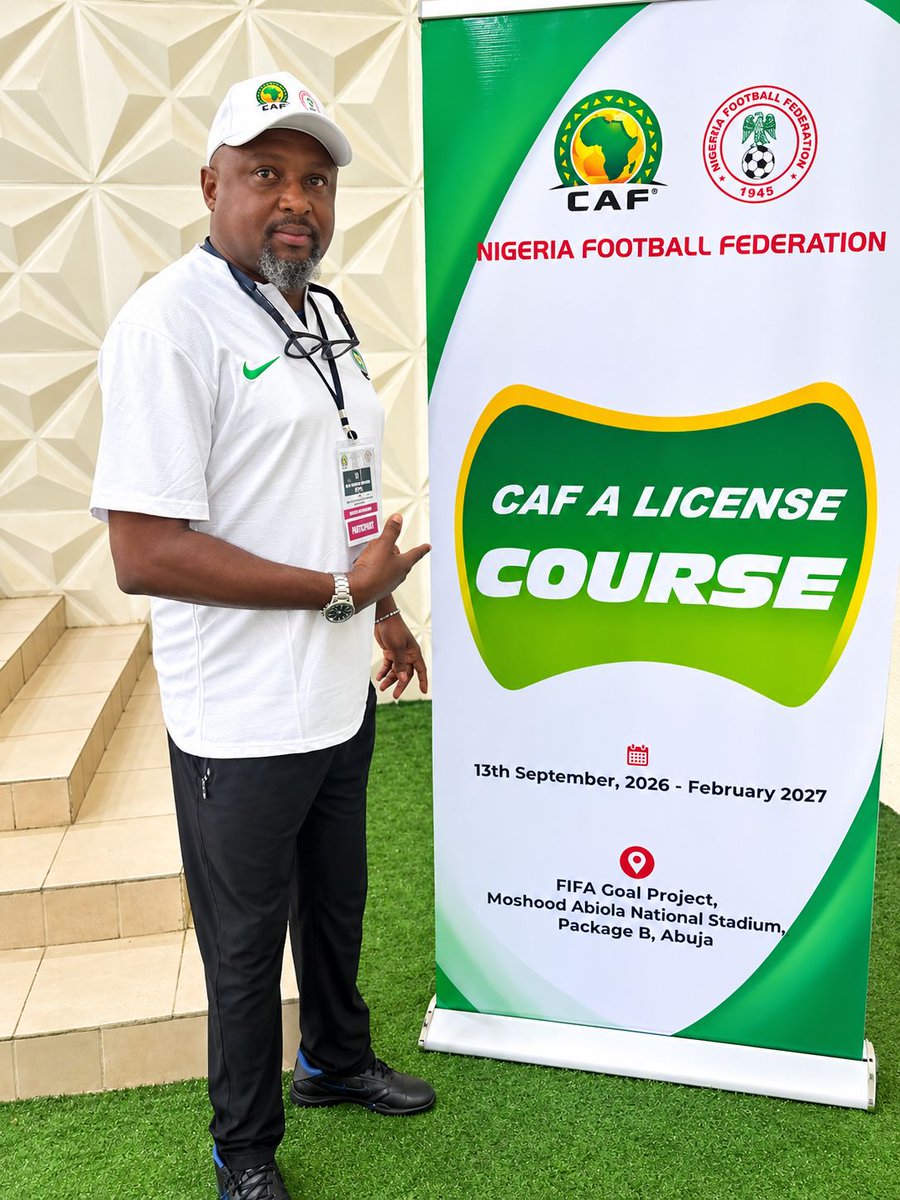 insurance_fc's tweet photo. Our Head Coach Kennedy Boboye and Assistant Coach Greg Ikhenoba are back in the classroom, sharpening their tactical minds as they pursue the prestigious CAF A Coaching Licence. 📚⚽🔥

Because great teams are built by coaches who never stop learning. 🔥

Adaaa Bendel! 💛💚 https://t.co/XvxiYslpAz