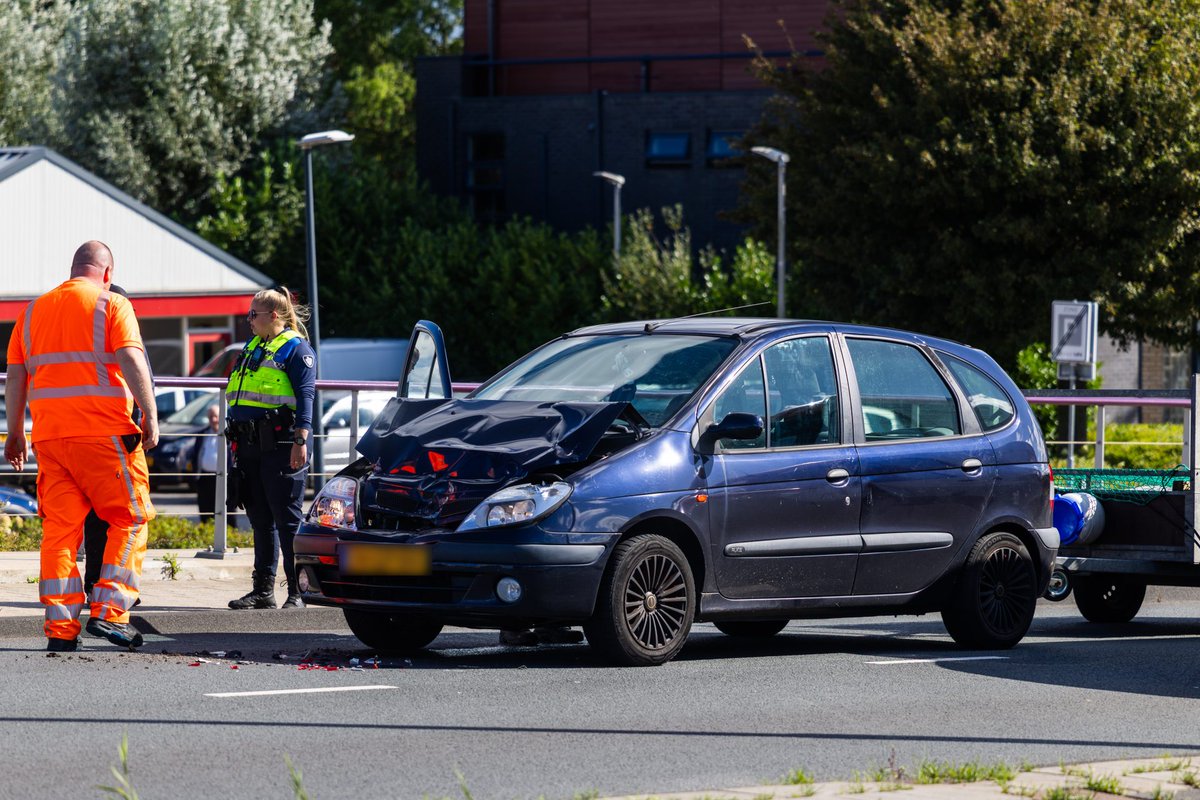 Forse schade bij aanrijding in Drachten