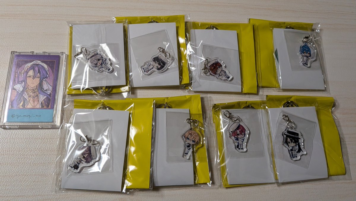yo_mogi_no's tweet photo. 【交換/譲渡】オトパ ホテルキーホルダー ちびキャラチャーム

【譲】
ルヲ、フェイ、フエン、カルマ、沖田、永倉、ダハト、イーノ、キョウヤ、トモセ、ケイト、タクミ、ジョン、エドワード、アスコット、アルフレッド

【求】
定価(+送料)または翡翠×1

郵送または10/3新宿手渡し https://t.co/sCI7k904ic