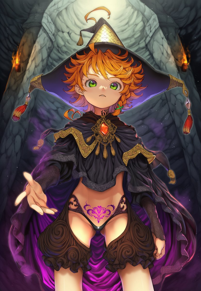 azaseal03's tweet photo. 魔法帽版EMMA

艾瑪這樣純真、勇敢、陽光又帥氣的女孩子……嗯，真的很適合惡墮😋 https://t.co/6JyjQOrD0R