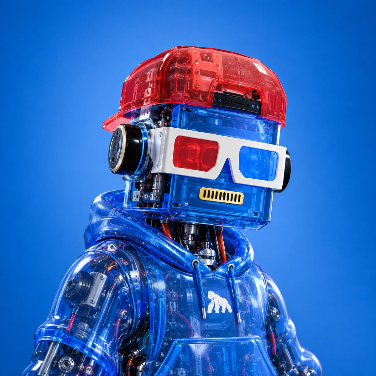 CryptoRonin2's tweet photo. WHAT IF YOUR NFT/PFP 
BECAME A TRANSLUCENT BIOMECHANICAL MASTERPIECE👀

🚨NEW PROMPT DROP🚨

🧬 Biomechanical construction
💎 Translucent materials
⚙️ Intricate mechanical details
🔬 Precision-engineered anatomy

Your NFT stays YOUR NFT  
rebuilt as a futuristic engineered specimen...

3 PARTS ⚠️ ONE PROMPT ABSOLUTELY INSANE 
RESULTS🔥

Prompt:

PART 1/3

NFT / PFP → PREMIUM BIOMECHANICAL CYBERNETIC × TRANSLUCENT 3D SCULPTURE

Use the uploaded NFT/PFP as the ONLY SOURCE for the character's identity.

The uploaded reference image determines ONLY the visual style, material language, lighting, composition, camera, environment, rendering and presentation.

🔒 ABSOLUTE IDENTITY LOCK

Preserve the uploaded NFT/PFP completely and make it instantly recognizable.

Preserve:

face facial structure eyes eyebrows nose mouth expression hair hairstyle hair color skin tone body proportions clothing accessories jewelry symbols markings weapons logos patterns original colors recognizable silhouette all defining NFT traits.

DO NOT redesign the character.

DO NOT replace the character.

DO NOT remove accessories.

DO NOT invent new character features.

DO NOT alter the character's identity.

DO NOT transform the NFT into a generic robot.

The uploaded NFT/PFP determines WHAT the character is.

The reference image determines HOW that character is constructed, rendered and presented.

🧬 CORE VISUAL STYLE

Premium futuristic biomechanical cybernetic character sculpture with an ultra-detailed translucent mechanical construction.

Blend:

PREMIUM 3D CHARACTER SCULPTURE × BIOMECHANICAL DESIGN × CYBERNETIC ANATOMY × TRANSLUCENT MATERIALS × HARD-SURFACE ENGINEERING × MEDICAL PROSTHETIC DETAIL × LUXURY PRODUCT VISUALIZATION × FUTURISTIC SCI-FI ART.

The character should appear physically manufactured from a sophisticated combination of:

transparent blue polymer translucent resin polished metal machined mechanical components rubber-like flexible elements colored synthetic materials exposed cables tubing bolts screws connectors mechanical joints.

Every component should feel engineered and physically assembled.

🧠 CYBERNETIC ANATOMY

Interpret the character's anatomy as a highly sophisticated open mechanical organism.

Expose selected internal structures without destroying the original identity.

Use layered construction:

outer translucent shell internal mechanical framework small actuators hydraulic/pneumatic tubes electrical wiring metal brackets fasteners micro-machined components mechanical joints.

Mechanical parts should follow the character's existing anatomy rather than randomly replacing it.

Preserve recognizable facial anatomy while introducing sophisticated cybernetic construction.

The result should feel like a premium biomechanical specimen, not a generic machine.

🫧 TRANSLUCENT MATERIAL LANGUAGE

Strong use of translucent and semi-transparent materials.

Primary material:

deep electric blue transparent polymer/resin.

Create realistic:

subsurface transmission internal refraction glass-like highlights transparent edges soft internal scattering thickness variation specular reflections micro-scratches small imperfections.

Allow internal mechanical components to remain visible through translucent surfaces.

Secondary translucent elements may use controlled:

pink magenta green orange cyan.

Keep the palette sophisticated and intentional.

Avoid cheap plastic appearance.

Materials should resemble luxury engineered resin, medical-grade polymer and precision-machined components.