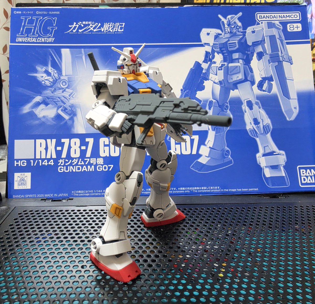 8055kenken's tweet photo. HG  ガンダム7号機
ぱっとみちょっとごついガンダムにしか見えない。4.5.6に比べると地味かな
#ガンプラ
#ガンダム戦記
#プレミアムバンダイ
#プラモデルライフ https://t.co/mvcRAjsoWw