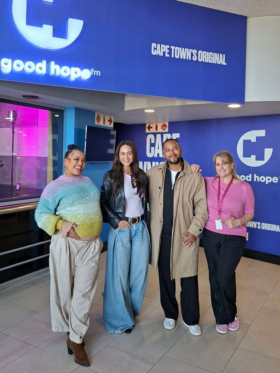 GoodHopeFM's tweet photo. ✨ THANK YOU FOR JOINING US! ✨  

A huge thank you to the fabulous Zuraida Jardine for joining Carissa Cupido and Chad Saaiman on #TheLunchClub today! 🎙️💜  

We loved having you with us and sharing such a great conversation! 🔥  

#CapeTownsOriginal https://t.co/9yC22eIpmB