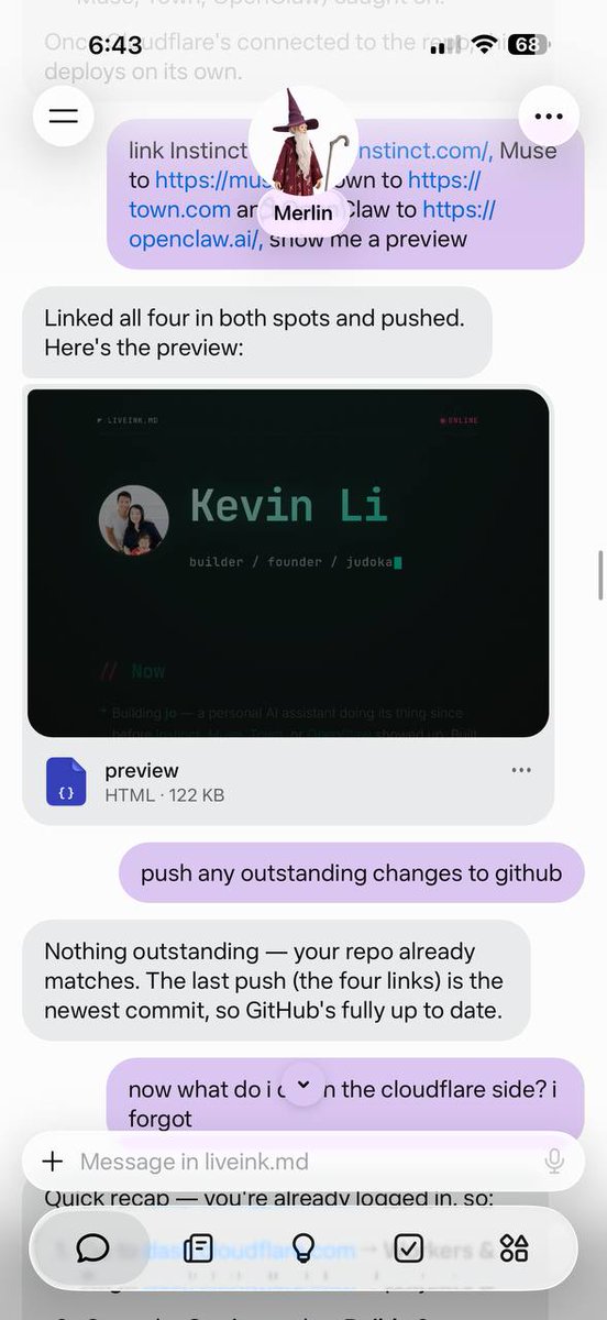 Redid his founder homepage in one morning with Muse