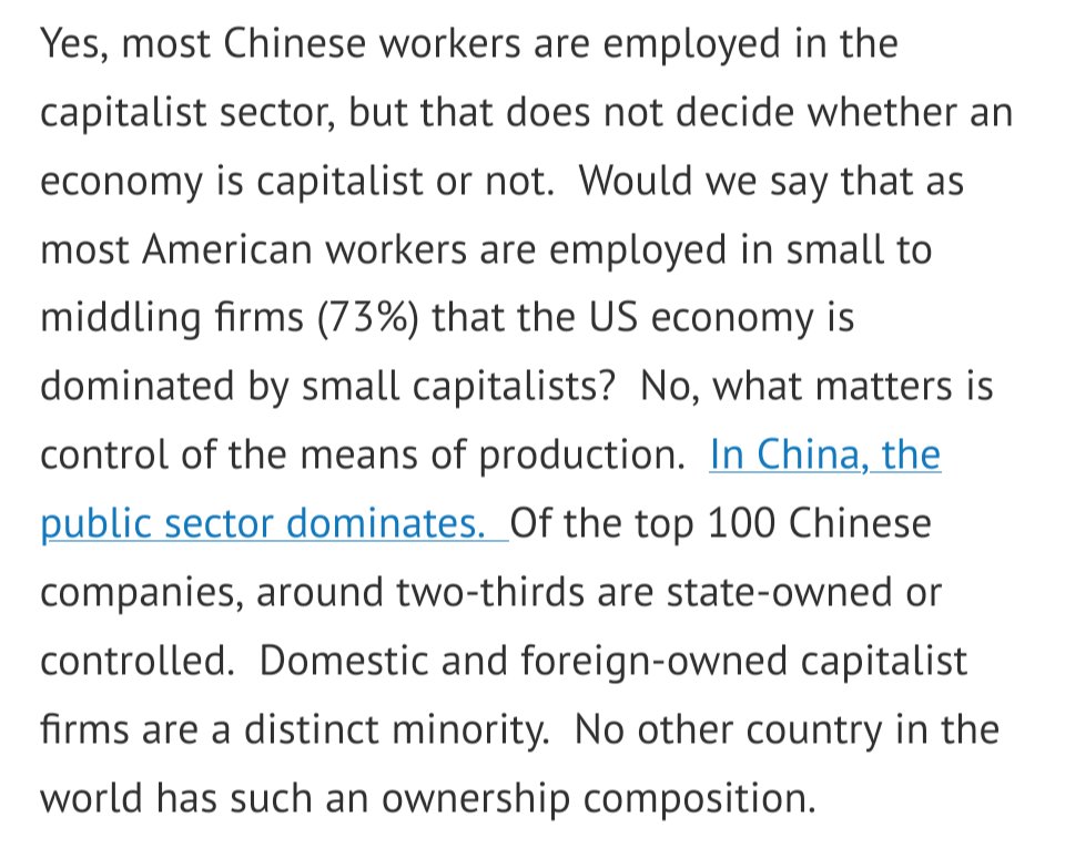 alicirce's tweet photo. "Would we say that as most American workers are employed in small to middling firms (73%) that the US economy is dominated by small capitalists? No, what matters is control of the means of production." https://t.co/nFwyTeUOC4