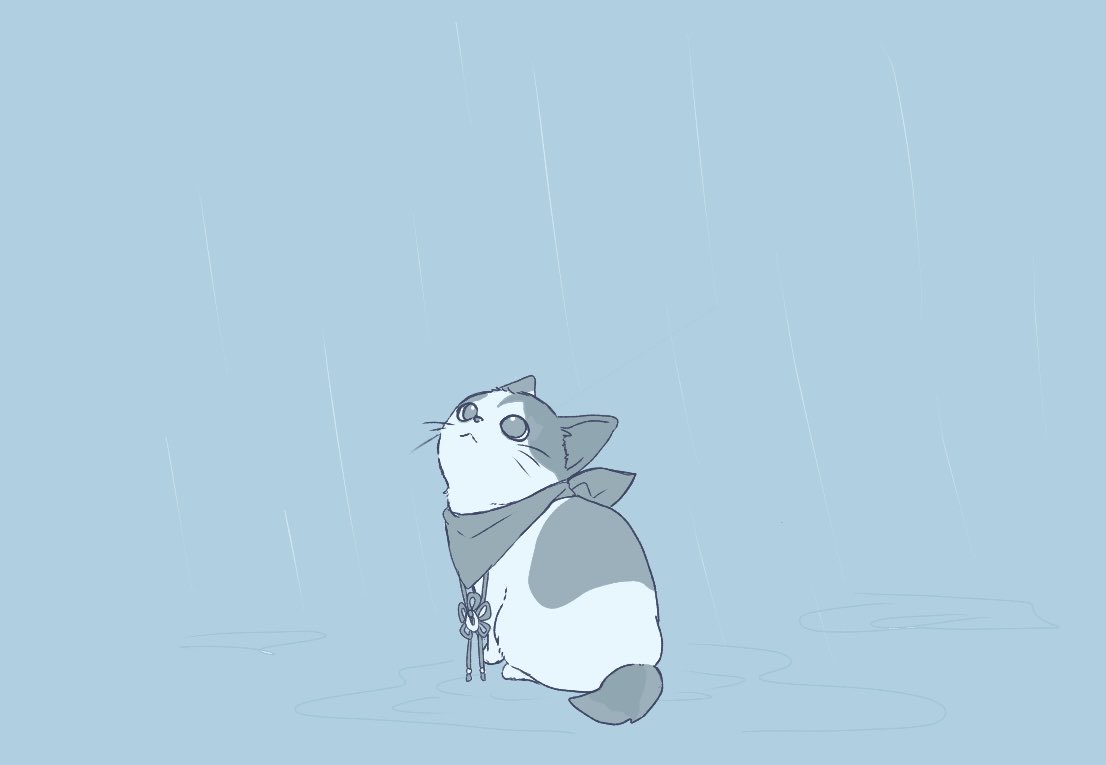 _Hanpen_tata's tweet photo. 雨早くやまないかな https://t.co/B7d3hTxrPK