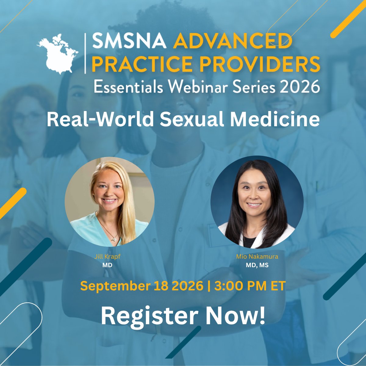 SMSNA_ORG's tweet photo. We are just 2 days away from the next APP Essentials Webinar! Drs. Krapf &amp; Nakamura review &amp; assess benign, infectious, and malignant dermatologic conditions! Join us on September 18 at 3pm EDT for this unforgettable educational opportunity.

Register now: https://t.co/jGcIQdwXlD https://t.co/mUFxGqRCJj