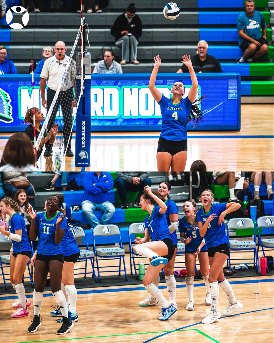 GetScoreVision's tweet photo. The vibes are high at @MillardNorthHS!

Frames from the Mustangs’ big win Tuesday night. 🏐🔥 https://t.co/Aq5Vnn8SKw