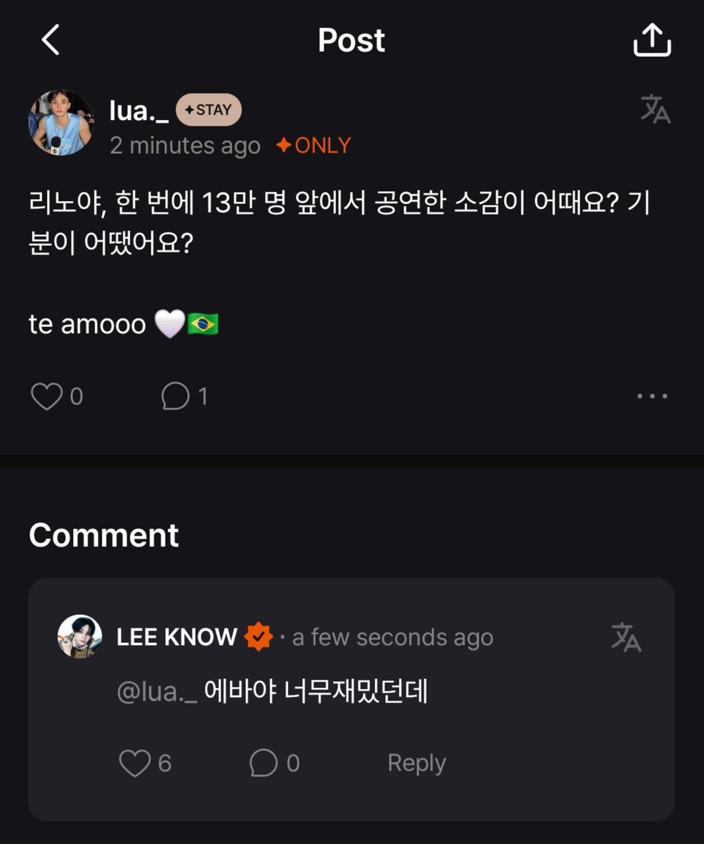 hyunlixbb's tweet photo. O LEE KNOW ME RESPONDEU NO FANS DE NOVO AJSHWOSHSOSI https://t.co/gKBJOIaHXd