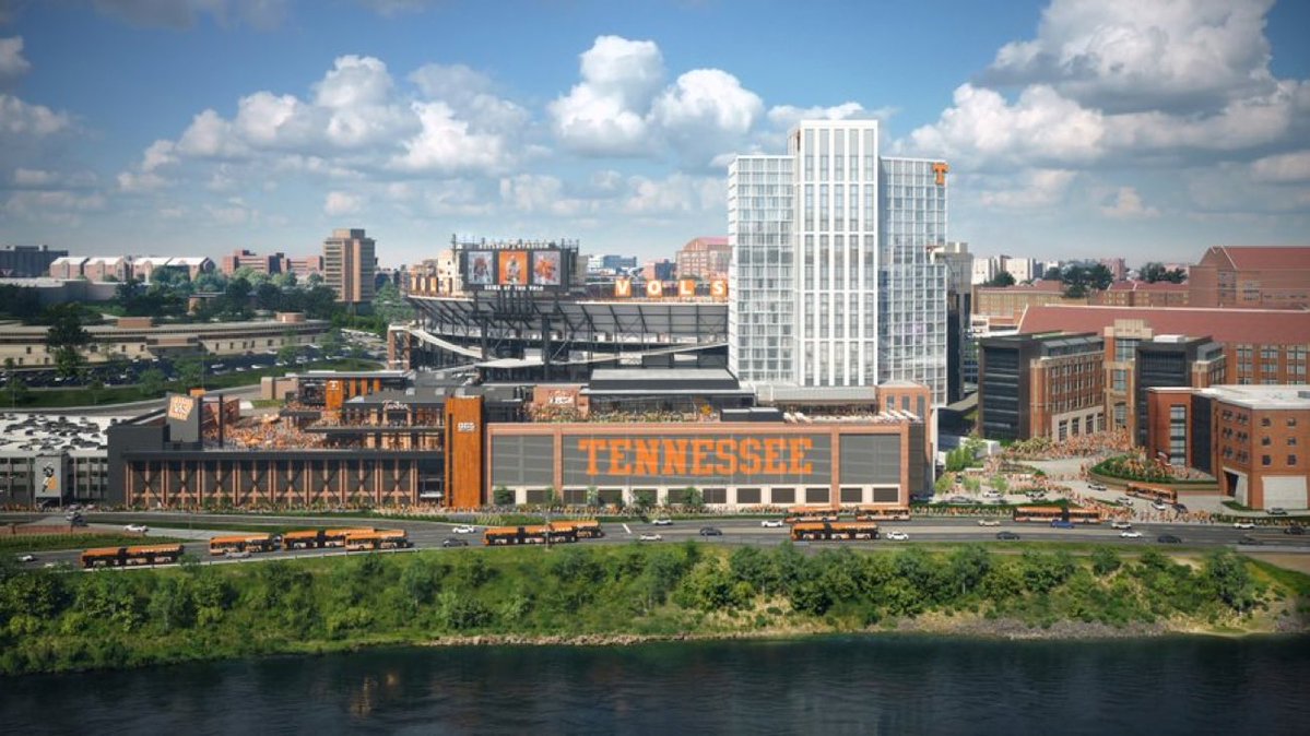 VOLBOYx's tweet photo. Let’s block one of the most iconic stadium views in the country, with an eyesore of a hotel. 

I am thankful for all of the things you’ve done, but I am ashamed of this one. You should be too @AD_DannyWhite https://t.co/QZCeVDOu6R
