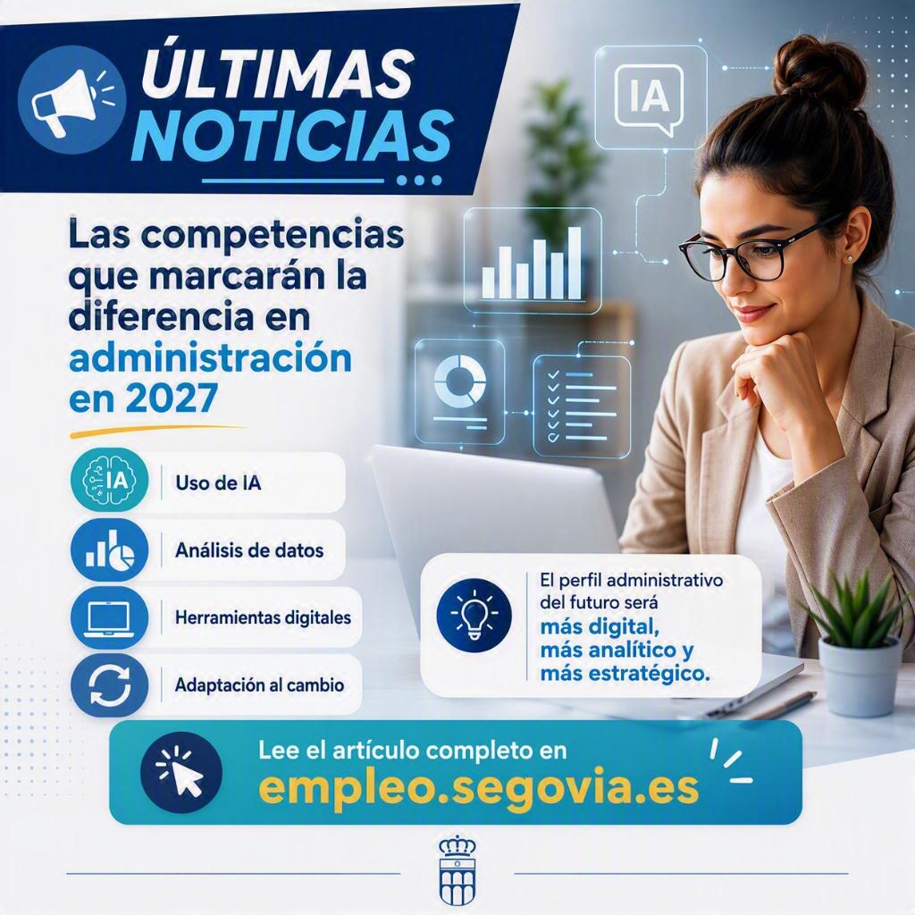 SegoviActiva's tweet photo. 📢 ¿Trabajas o quieres trabajar en administración? Toma nota de lo que marcará la diferencia en 2027

📌 Lee el artículo "7 competencias que las empresas buscarán en los perfiles administrativos en 2027" en nuestra sección de noticias: https://t.co/eNqNWRfnxe

@segovia_es https://t.co/4RkLeqzFZi