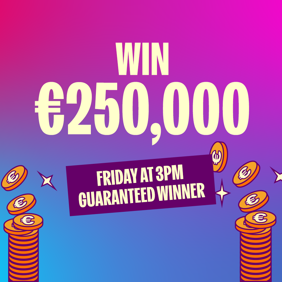 spin1038's tweet photo. QUARTER OF A MILLION GIVEAWAY 🤑

This Friday, SPIN's Cash Machine is guaranteeing one lucky listener to win €250,000!

Find out how it could all be yours over on https://t.co/Jb2zPwRzOa https://t.co/v8JqAMbFdi

Best of luck!

#CashMachine #Money #Win #Ireland https://t.co/BweHnKWasN