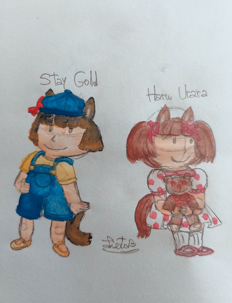 chichileelee17's tweet photo. Daily "Drawing my favorite fictional characters" N°2: Stay Gold and Haru Urara from Uma Musume under my POV #lolitwt #lolicontwt #lolification #umamusumefanart #umamusume #ウマ娘 #haruurara #staygold #traditionalart https://t.co/zIFvRi1xk4