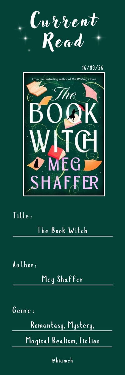 biumch's tweet photo. Current Read #BiumPages
The Book Witch
by Meg Shaffer https://t.co/qslVtmchpP